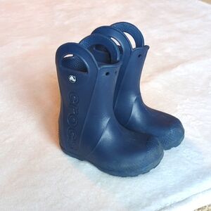 Navy Crocs Kids' Handle It Rain Boots C11